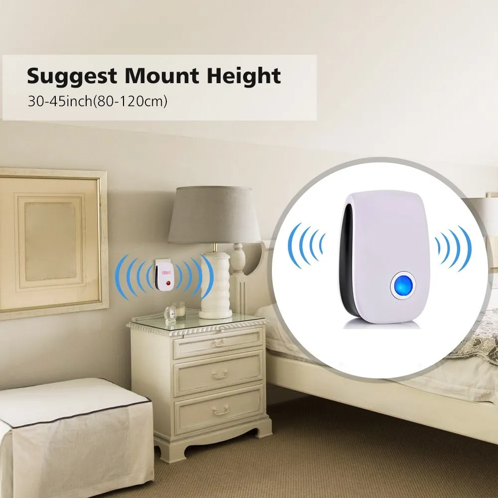 2/4/6/8 Pack Ultrasonic Pest Repeller Reject Electronic Repellent Killer Anti Mosquito Insect Repelent Rejector USA Dropshipping