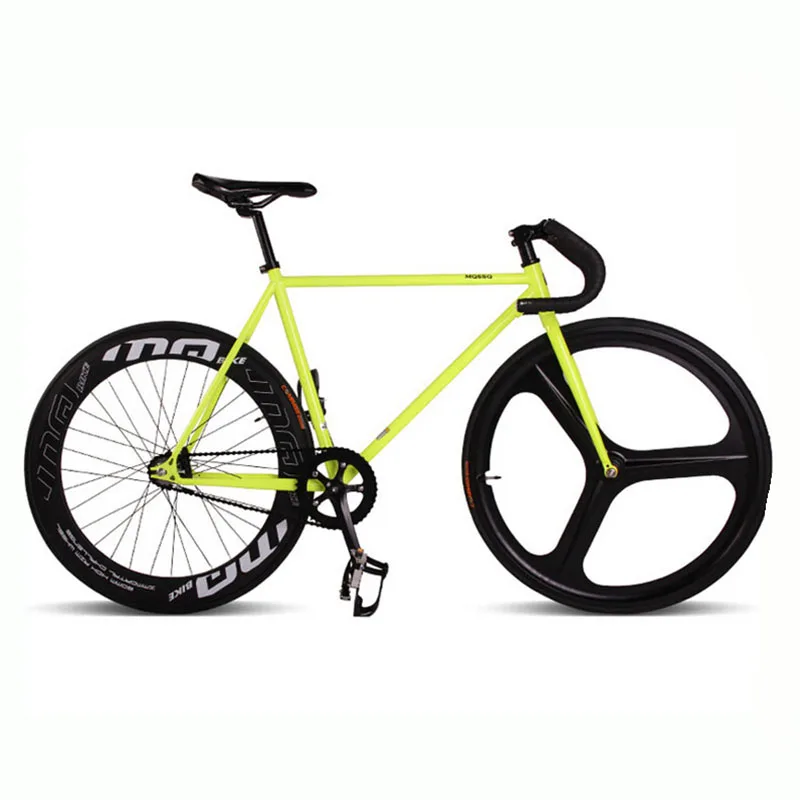 Magnesium Alloy Wheel 3 spokes fixie Bicycle, Fixed gear bike 700C *23 70mm Rim 52cm FRAME DIY BIKE Complete Road Bike Magnesium Alloy Wheel 3 spokes fixie Bicycle, Fixed gear bike 700C *23 70mm Rim 52cm FRAME DIY BIKE Complete Road Bike