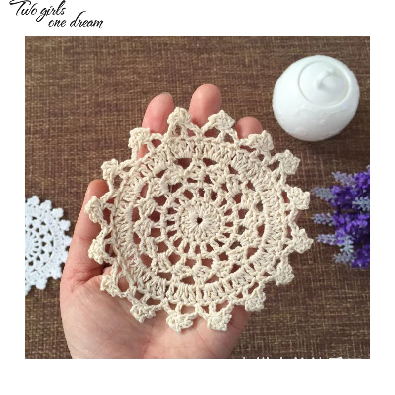 Free Shipping Wholesale Diy Handmade Crochet Round Flower Doilies