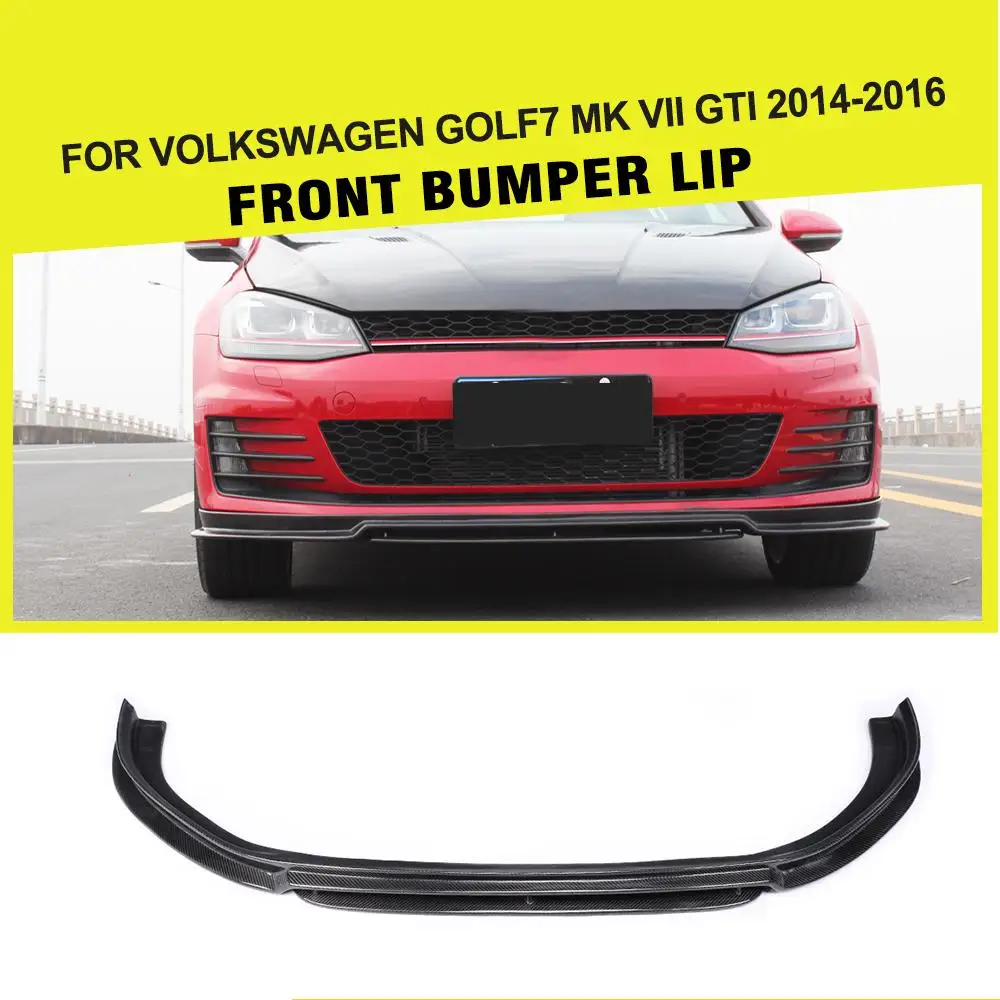 Спойлер для переднего бампера автомобиля спойлер VW Golf 7 VII MK7 GTI 2014 2018|lip splitter|front lipcar