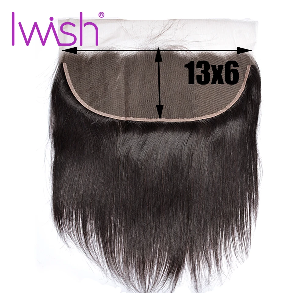 

13*6 Frontals Iwish 13x6 Lace Frontal Human Hair Straight Frontal Peruvian Closure Ear To Ear Lace Frontal Closure Closure Remy