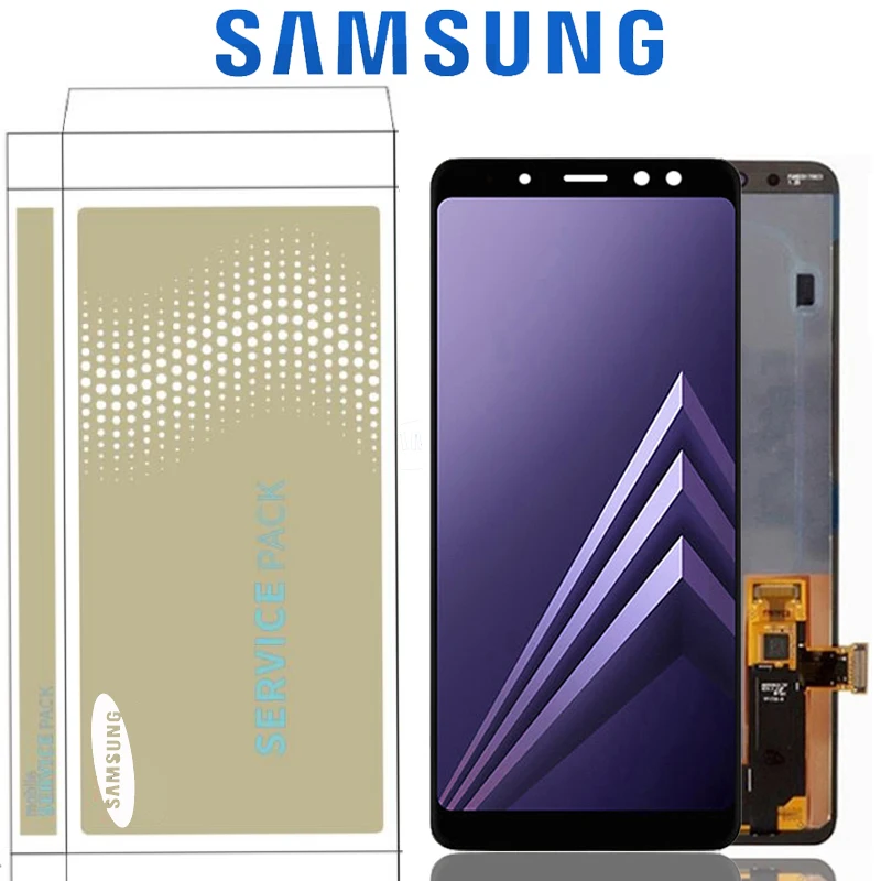 5 6 ''оригинальный Супер AMOLED дисплей для Samsung Galaxy A8 2018 A530 A530F A530DS A530N SM-A530N