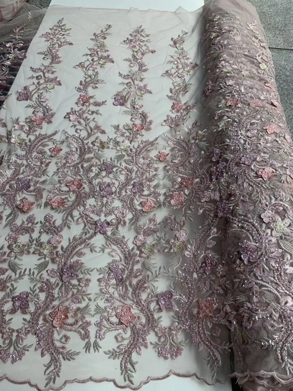 

beautiful SYJ-6135 Nigerian lace fabric for party dress new African embroiderd lace fabric