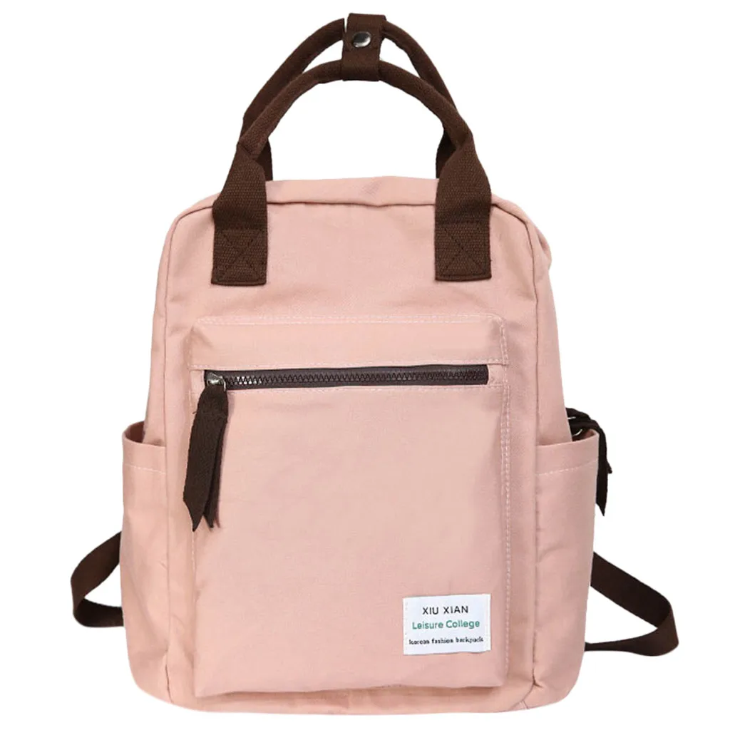 

ISHOWTIENDA 2019 Woman New Backpack Fashion Shoulder Bag Large Capacity Student Bag Girl Bag Sac A Dos Femme