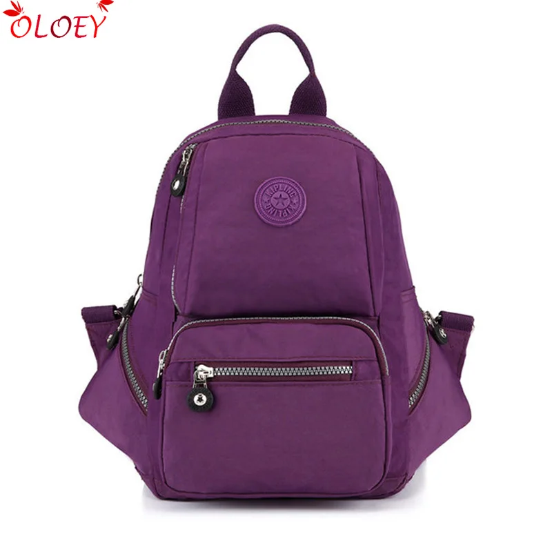 

School Backpack for Teenage Girl Mochila Feminina Women Backpacks Nylon Waterproof Casual Laptop Bagpack Zipper Female Sac A Do