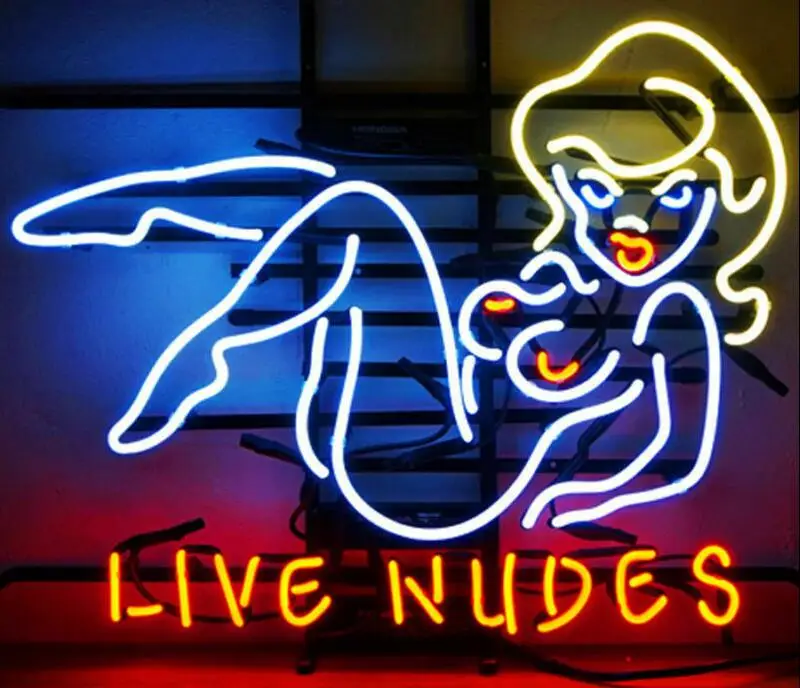New Live Nudes Beer Lamp Light Neon Sign 24"x20" 
