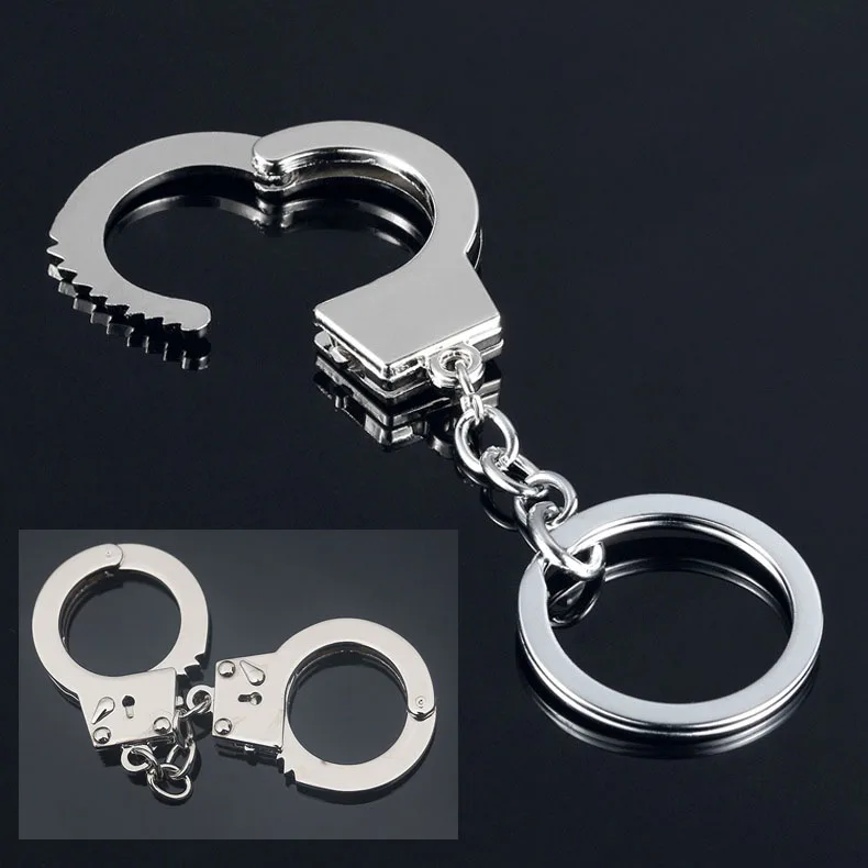 

1Pc 2019 New Car Keyring New Arrival Gift Key Chains Keychain Keyfob Keyring Handcuffs Mini size High Quality