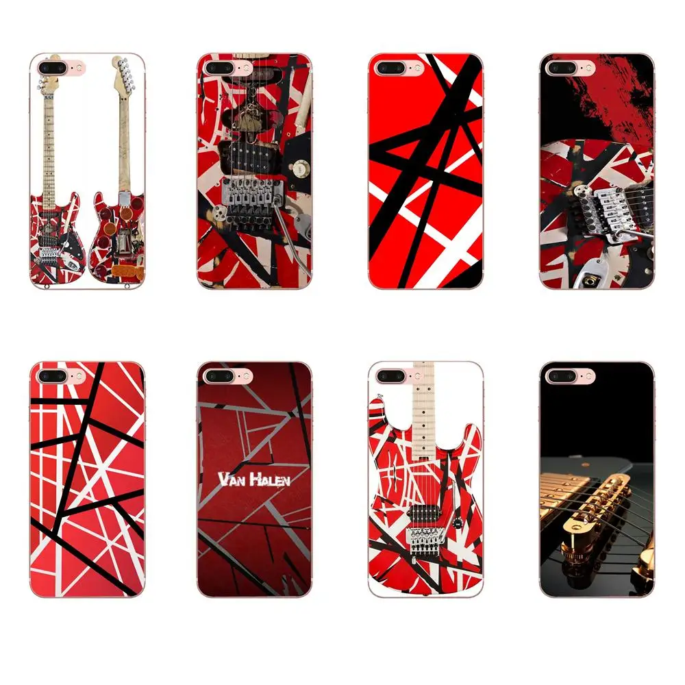 

Soft Print Cover Case For Apple iPhone 4 4S 5 5C 5S SE 6 6S 7 8 Plus X XS Max XR Eddie Van Halen Graphic Guitar Lovely