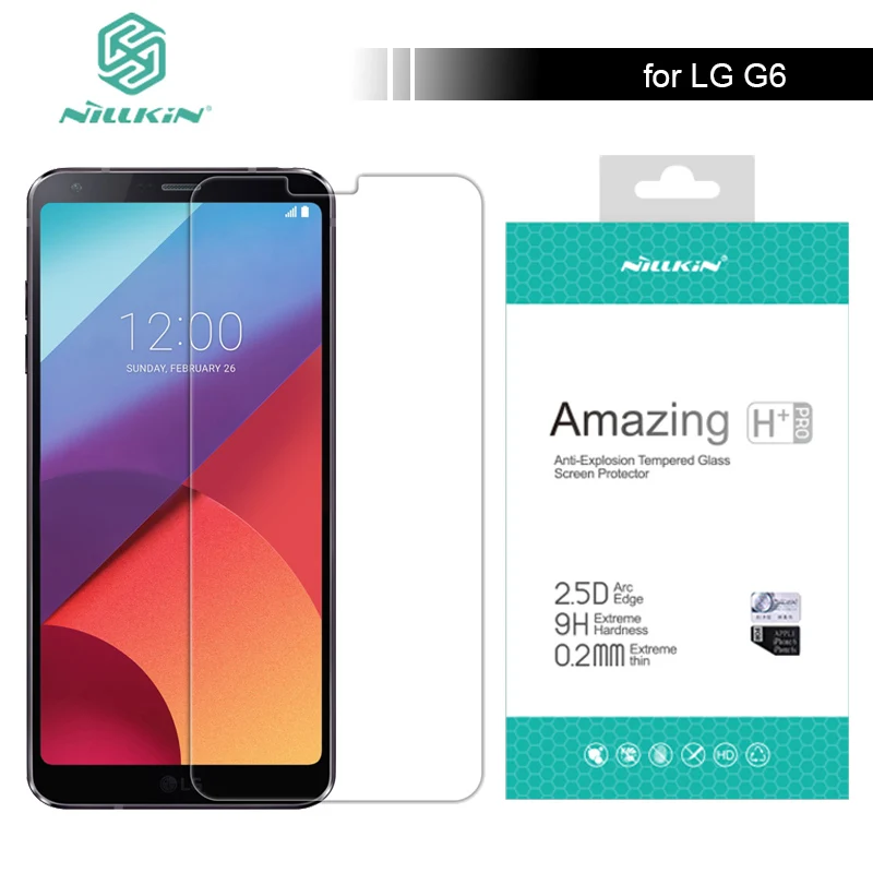 Для LG G6 Nillkin 9H Amazing H/H+ Pro 5,7 дюймов Закаленное стекло-экран протектор для LG G6 анти-взрывное стекло