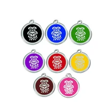 Горячая Мода Животный Дизайн 600/лот ПЭТ бирки модные Жетоны для питомцев щенка собаки ярлыки в форме кота для животных