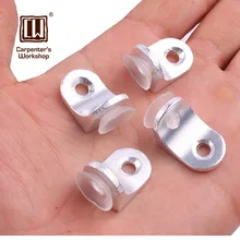 Taller de carpintería, 4 Sólo Instalado 7 Fuentes De Vidrio Bandeja de Estante Cuidado Tarjeta de Soporte de Soporte De Muebles Laminados Con Ventosas