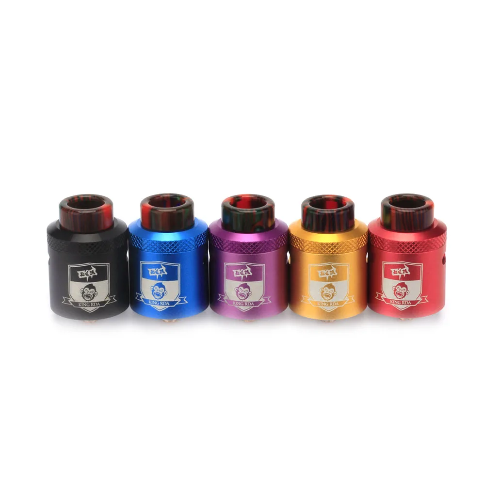 

Coil Father King RDA Tank 24mm Diameter 510 Tank Pure Taste Adjustable Airflow Vaporizer Atomizer For E Cigarette Box Mod