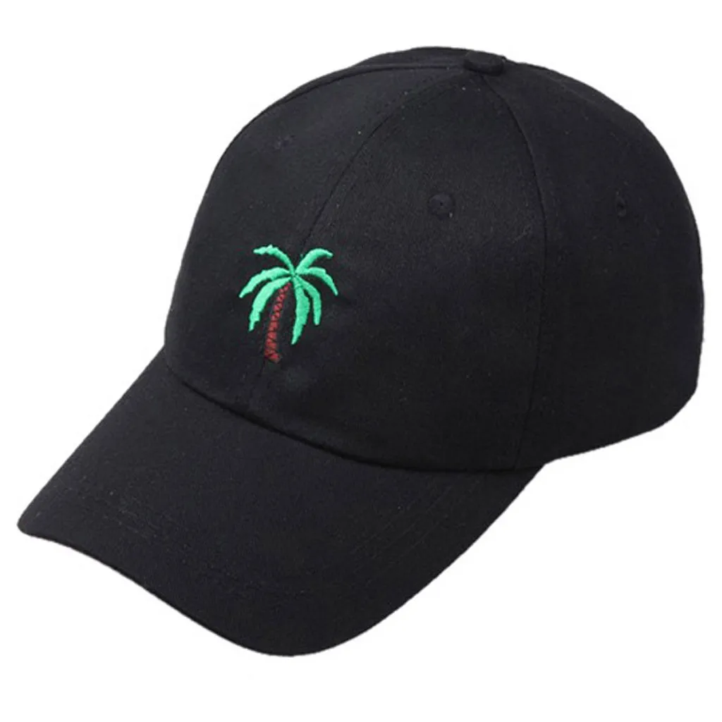

Unisex Baseballcap Summer Outdoors Palm tree Printed Visor Baseball Cap Adjustable Hat gorras para hombre beisbol #