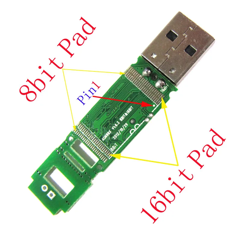 УФО AU6987ANHL PCBA, 8/16bit TSOP48 USB флэш-накопитель USB печатной платы, флэш-накопитель PCBA, применяется для восстановления данных и поддерживает старый флэш-памяти