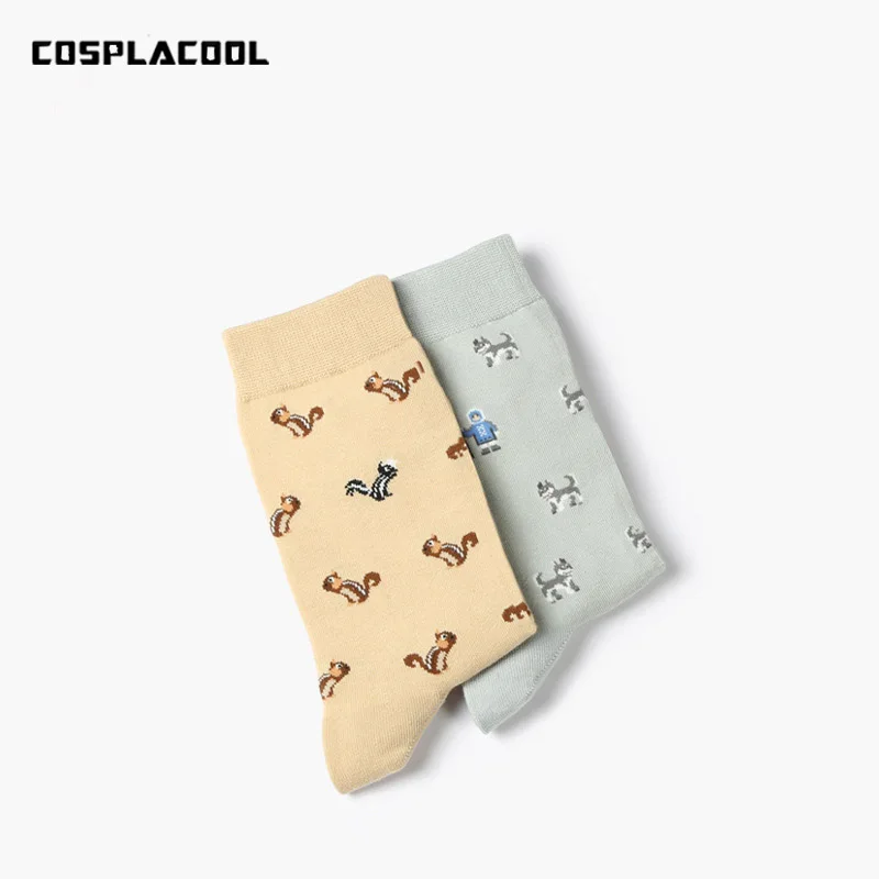 [COSPLACOOL] милые хлопковые носки с забавными рисунками животных из мультфильмов