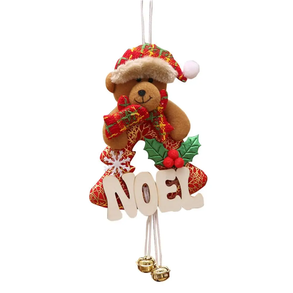 Hot Christmas Tree Hanging Ornaments Cloth Santa Claus Snowman Xmas Tree Toy Doll Hang Decoration Christmas Decorations for Home - Цвет: C