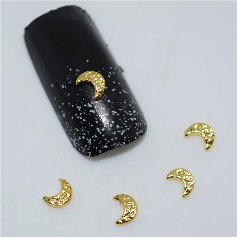 10psc золотой электронной письмо 3d-украшения для ногтей, блестки для ногтей, ногтей, аксессуары для ногтей со стразами#382