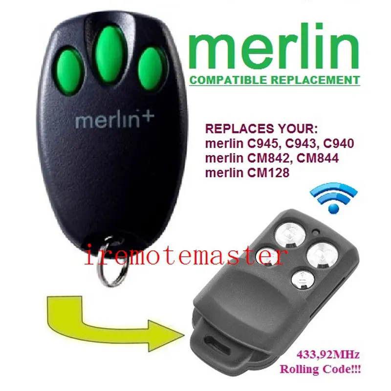 Merlin+ Merlin C945 Replacement Garage/Gate Door Opener Hand Remote Control