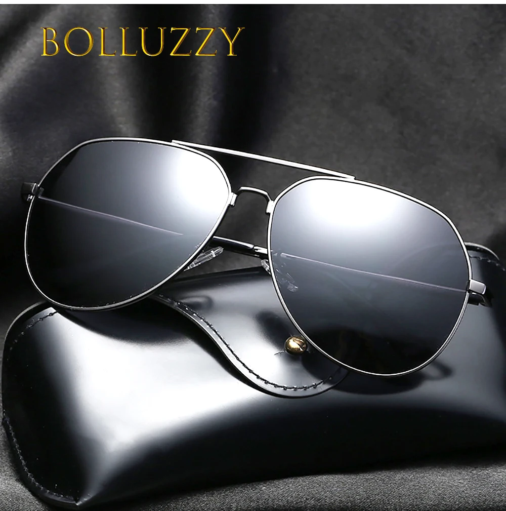 

80s 90s Man Men Ultra Wide Width Polarized Polarization Sunglasses Frame for Male Driving UV400 Unti Blue Ray Summer Eye Wear