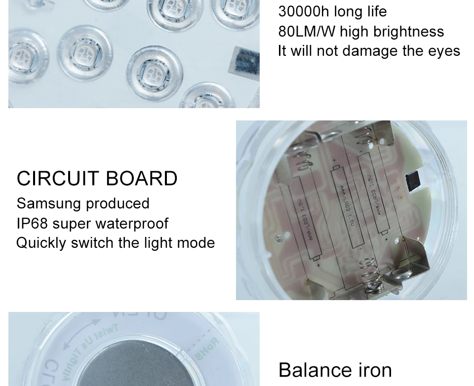 RGB LED Underwater Light Battery Operated IP67 Waterproof Swimming Pool Light LED Submersible for Party Piscina Pond06