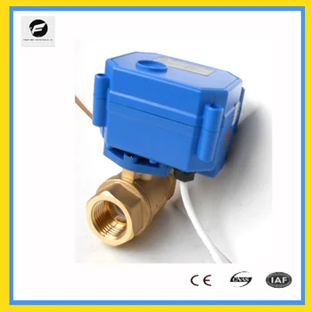 

2way electric brass motor valve DN20 ADC9-24V 3/4" CR04 with auto return function for water leakage detection