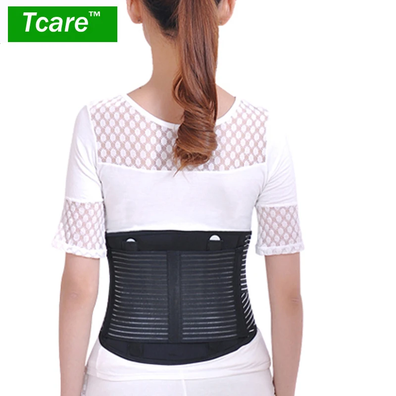  Tcare Waist Lower Back Brace Support Belt Stabilizing Lumbar with Dual Adjustable Straps for Office