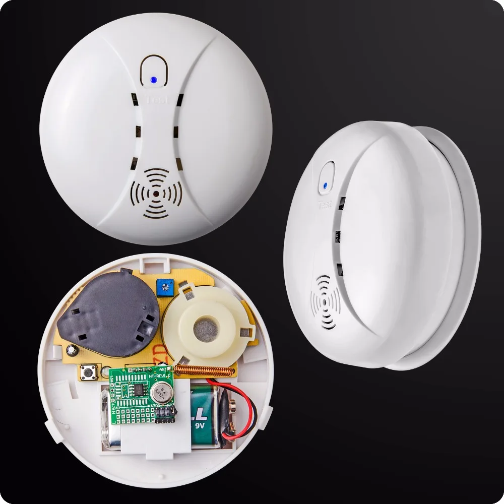 Wireless Smart House Sensitive Photoelectric Smoke Detector Fire Sensor For Wifi GSM Wireless Security Home Alarm System new 433mhz sensor sensitive photoelectric home security system cordless wireless smoke detector fire alarm for home protection