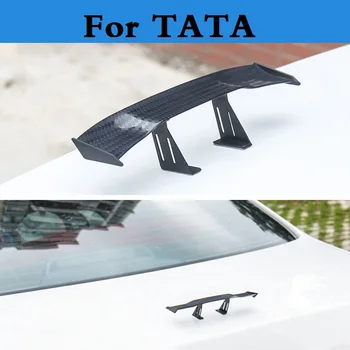 

car styling Car-styling Mini Model Car Spoiler Rear Wing Sticker Accessories For TATA Aria Indica Indigo Nano Safari Sumo