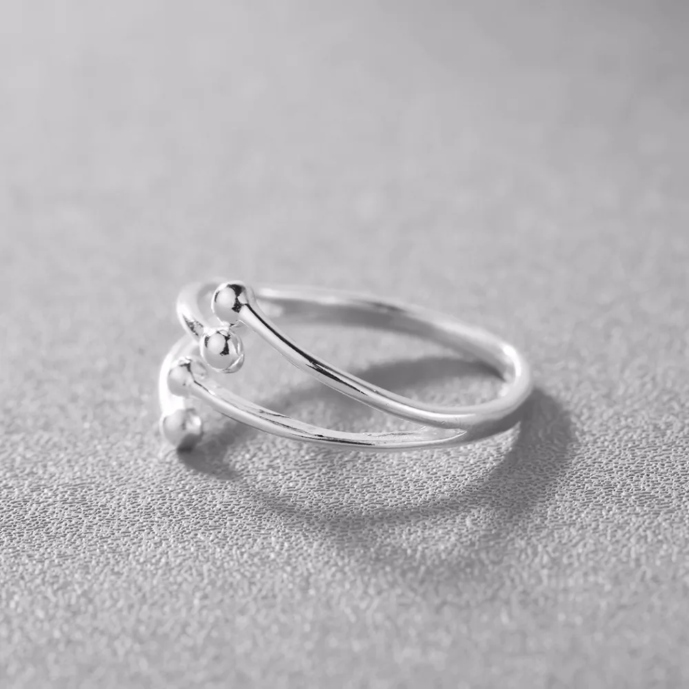 QIMING New Brand Silver 925 Jewelry Rings For Women Girls Party Gift One Engagement Ring Wedding Jewelry Accessories