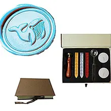 YGHM Винтаж Большой КИТ на заказ изображение логотип Свадебное приглашение воск печать штамп для опечатывания Щупы для мангала ложка Подарочная коробка компл