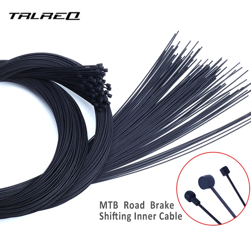 

2pcs/lot Teflon Coated Brake Shifter Cable For Bike Front Rear Derailleur Bicycle Brake Wire 1100mm 1550mm 1700mm 2100mm