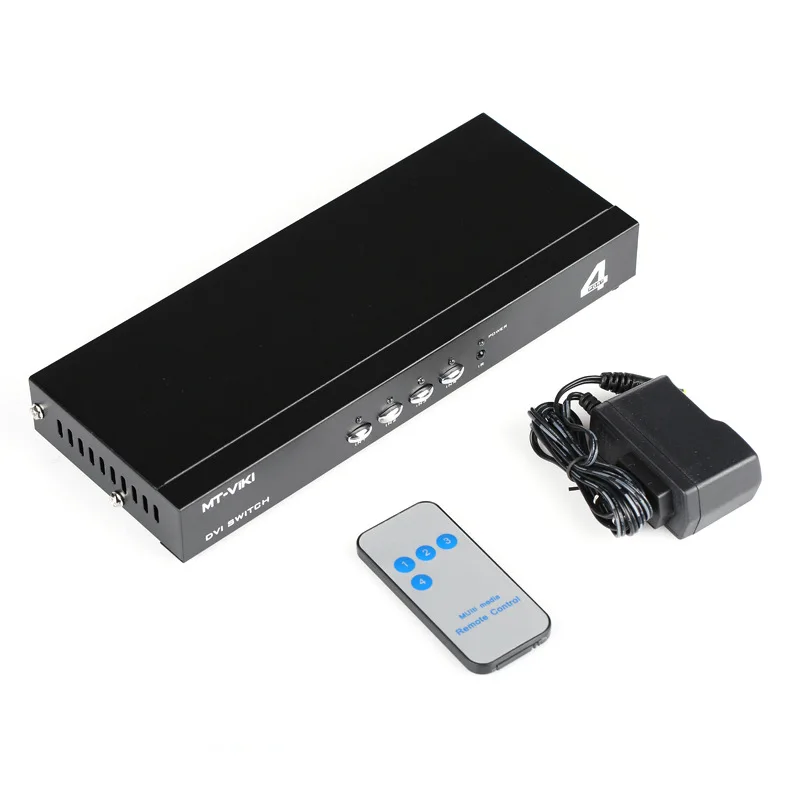 

MT-DV401 4-port DVI switcher 4 in 1 out HD sharing DVI one to two signal exchange MT-DV401