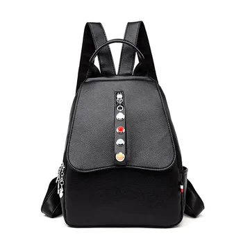 

Genuine Leather Luxury Backpack Women Fashion Travel Backpacks School Bag New Laptop Backpack