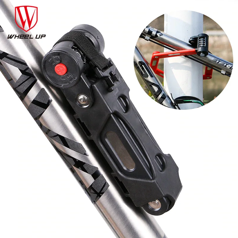 Roda para Cima Dobrável de Liga de Aço Anti cut Segurança Mtb Bicicleta Dobrável Bicicleta Bloqueio Bloqueio Anti roubo Profissional Chaves Senha
