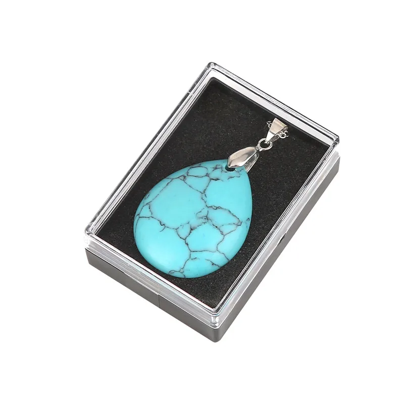 ASHMITA Wholesale 12pcs/lot 2018 Trendy Hot Sell Natural Stone Water Drop Shape Pendants Charms For Necklaces Making Fashion Jewelry