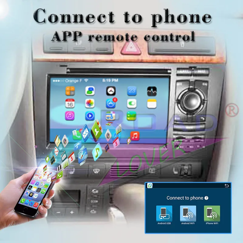 Top Roadlover Android 9.0 Car Media Center DVD Player For Audi A6 1997-2004 Stereo GPS Navigation Radio Automagnitol 2 Din Octa Core 4