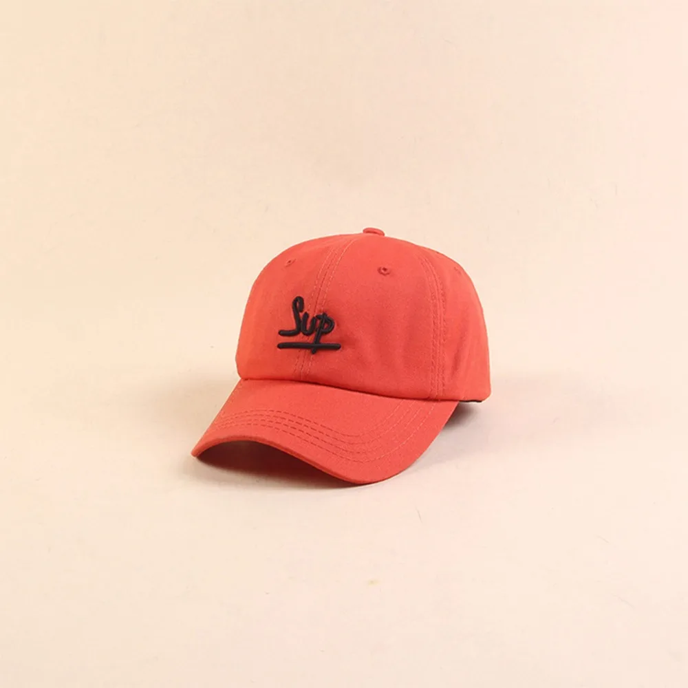 

2019 New Fashion Baseball Caps Men Women Couple Solid Warm Color Letter SUP Embroidery Hip Hop Hat Young Style Sun Dad Hat