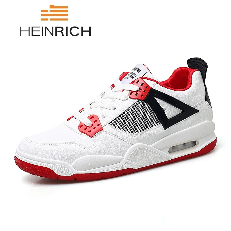 

HEINRICH Mens Casual Shoes Hot Sale Leather Sneakers For Men Breathable Mens Trainers Shoes Lightweight Flat Shoes Men Chaussure