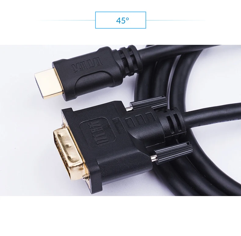 Unnlink HDMI-DVI DVI-D 24+ 1 кабель DVI-HDMI FHD1080P@ 60 Гц 1 м 2 м 3 м 5 м 8 м 10 м светодиодный проектор для телевизора MI BOX