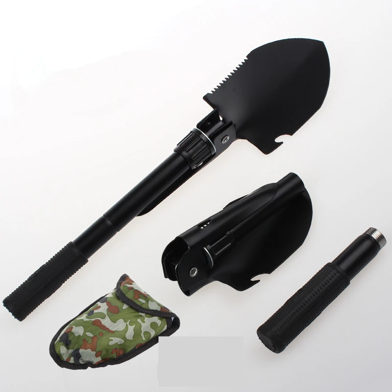 VILEAD Multi function Camping Shovels 8 in 1 Folding Outdoor Camping