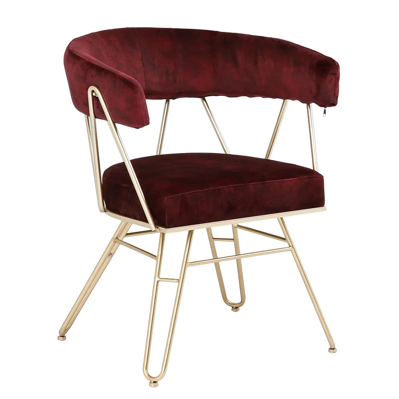 15%Nordic dining chair bar chair wrought iron creative high stool front desk chair simple modern nail dressing net red makeup ch 15%Nordic dining chair bar chair wrought iron creative high stool front desk chair simple modern nail dressing net red makeup ch