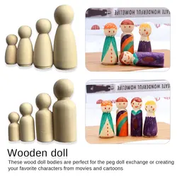Let's Make Peg Dolls 50pcs Maple Wood Unpainted Family Wooden Dolls Baby Toy Weddings Dolls Decor Montessori Toys Baby Teether Let's Make Peg Dolls 50pcs Maple Wood Unpainted Family Wooden Dolls Baby Toy Weddings Dolls Decor Montessori Toys Baby Teether