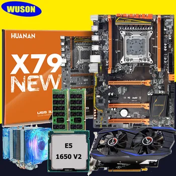 شراءمجموعة اللوحة الأم M.2 HUANAN ZHI Deluxe X79 اللوحة الأم مع وحدة المعالجة المركزية Xeon E5 1650 V2 RAM 32G (2*16G) RECC بطاقة الفيديو GTX960 2G