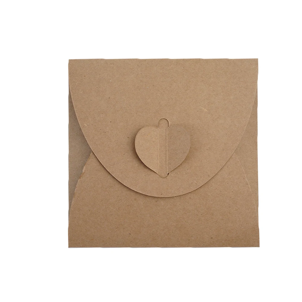 

5 x Kraft Paper CD Sleeves Discs DVD Packaging Bag Box CD Case Cover Envelope For Wedding Event Party CDB8511