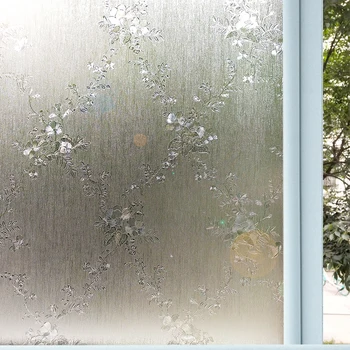 

45x200 Cm Static Cling Privacy Protective Window Glass Film,Stained Home Decorative Window Cover,PVC Thermal insulation films