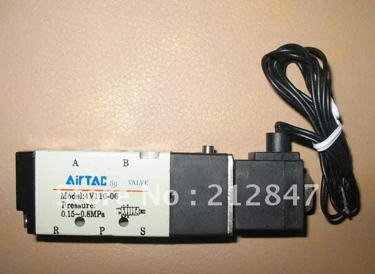 4V110 06 5 способ 2 положения 1/8 &quotПневматический Соленоидный клапан AC 220V Бесплатная