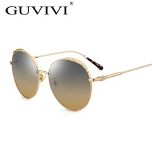 Gafas de Sol redondas mujeres 2017 Diseñador de la Marca Ronda Retro Recubrimiento UV400 gafas de Sol Femeninas Gafas de sol mujer Oculos feminino