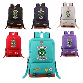 

Women Men Riverdale South Side Backpack Bags Oxford Cloth Canvas Travel Shoulder Bag Laptop Students Backpack