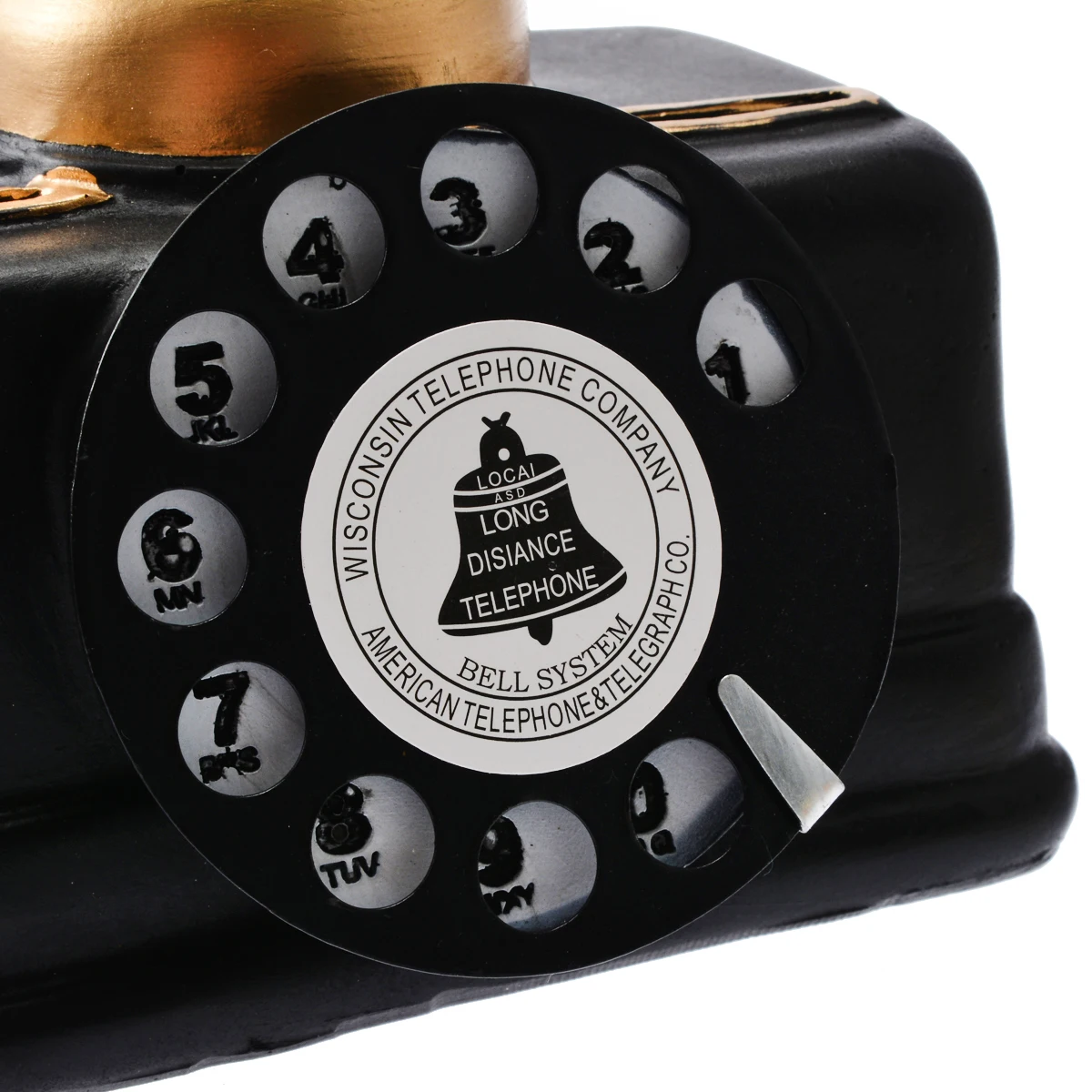 New Vintage Rotary Telephone Statue Antique Shabby Old Phone Figurine Home Decor For Desk Decoration Holidays Gifts