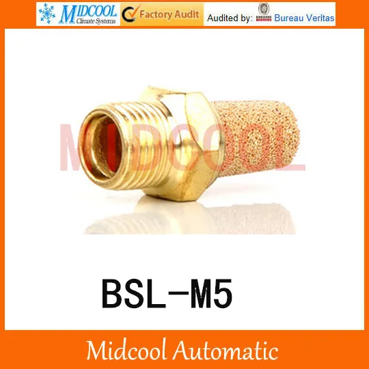 

Free shipping BSL-M5 Pneumatic components solenoid valve deadened the noise of the silencer